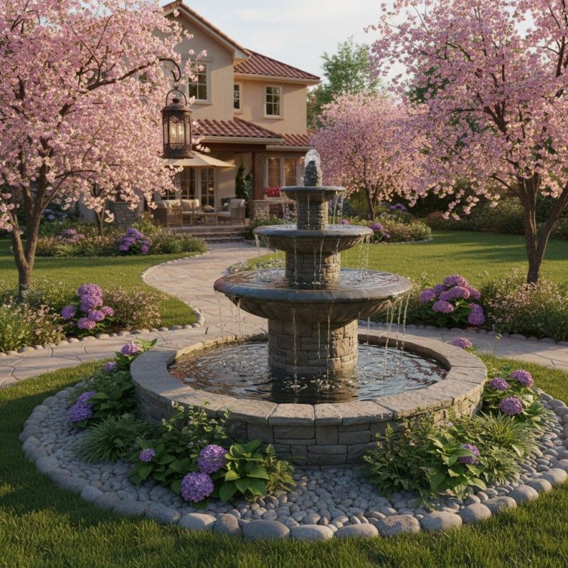 Garden Fountain Installation in Honolulu, HI